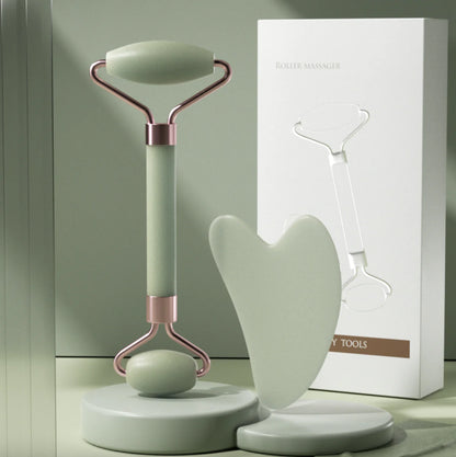 Facial Massage & Scraping Roller Set