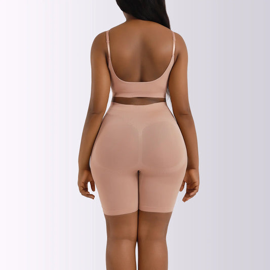 Shapewear Bodysuit High-Waist Tummy Control Shorts + Bra